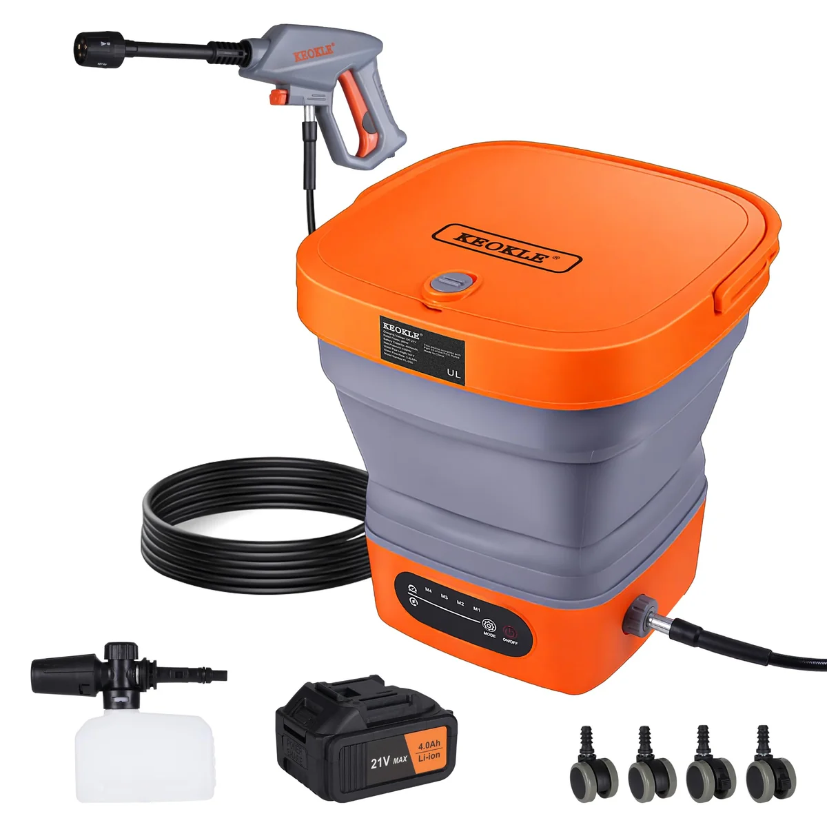 Portable Pressure Washer Cordless with Tank 4.5Gal Review