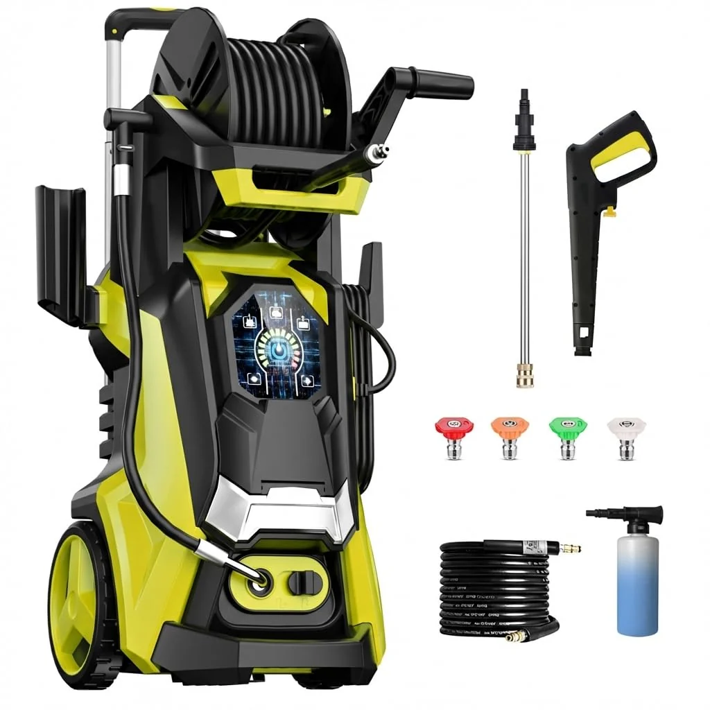 Pressure Washer Power Washer with Touch Screen and Foam Cannon Review